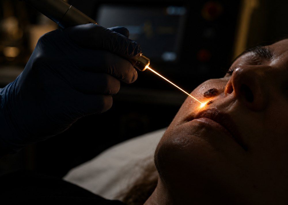Laser handpiece and beam